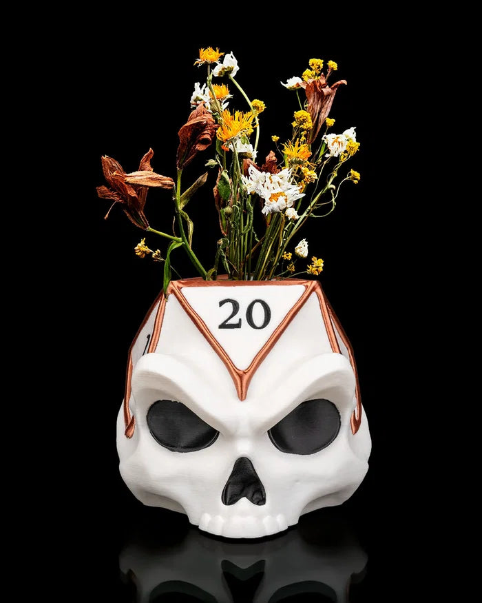 D20 Skull Planter